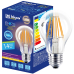 Світлодіодна лампа LED Filament A60 8W 3000K E27 прозора. ТМ "Іскра"