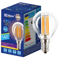 Лампа світлодіодна LED Filament Р45Cl 4вт 3000K E14 прозора. ТМ "Іскра"
