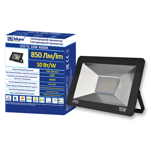 Світлодіодний прожектор LED FL 10W 4000K ТМ "Іскра"