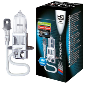 Автолампа H3 12 V 55 W + 30% PK22s Tes-lamps