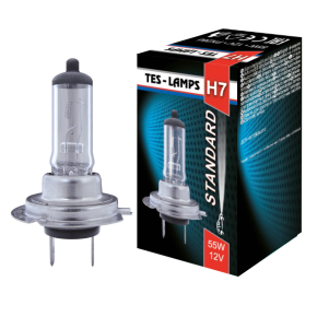 Автолампа H4 12V 60/55W P43t "Standard" Tes-lamps