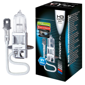 Автолампа H3 24V 100W PK22s Tes-lamps