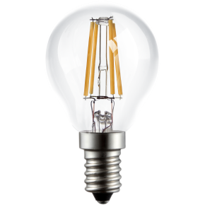 Лампа світлодіодна LED Filament Р45Cl 4вт 3000K E14 прозора. 