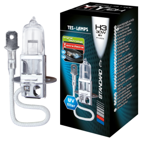 Автолампа H3 6V 30 W "Standard" PK22s Tes-lamps