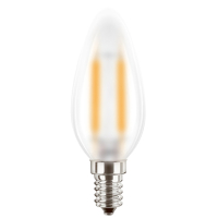 Лампа світлодіодна LED Filament B35 4W 3000K E14 (матова), філамент